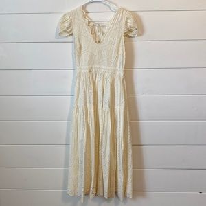 Urban Outfitters Cream Midi Dress size Small